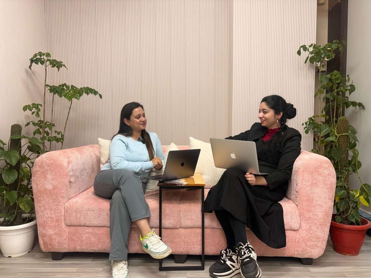 A counselling session in progress at the Shiksha Nerd office